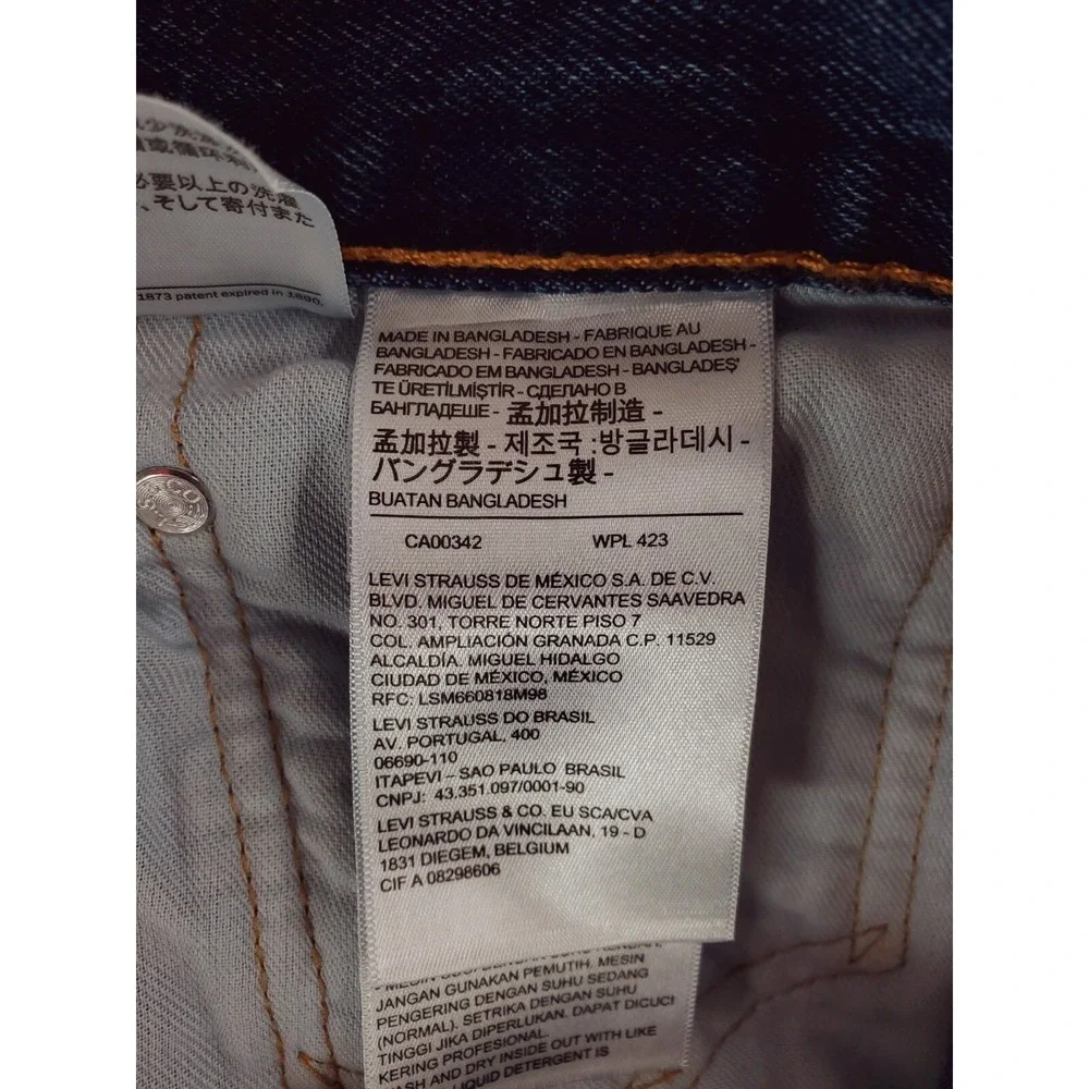 Levis 550 Jeans Mens 38x30 Blue Relaxed Tapered Work Pants Baggy 90s Y2K Dark
